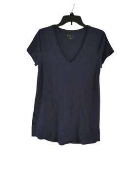 Lilly Pulitzer Deep Navy V-Neck Short Sleeve Tee